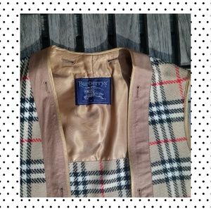 Burberry Plaid Warm Coat Lining Liner 